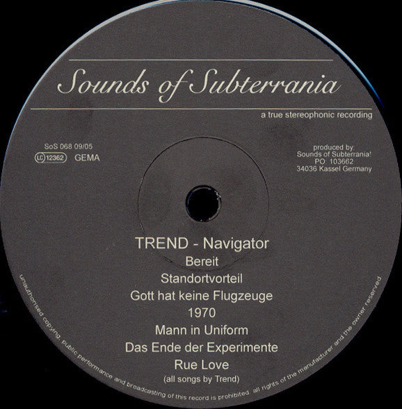 Trend (2) : Navigator (LP, Album, Fez)