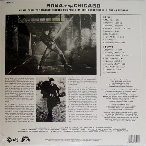 Ennio Morricone, Bruno Nicolai : Bandits In Rome  (LP, Album, Mono, Ltd)