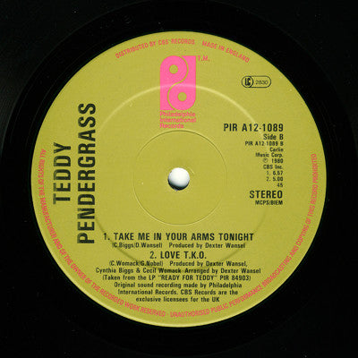 Teddy Pendergrass : The Whole Town's Laughing At Me (12", Single)