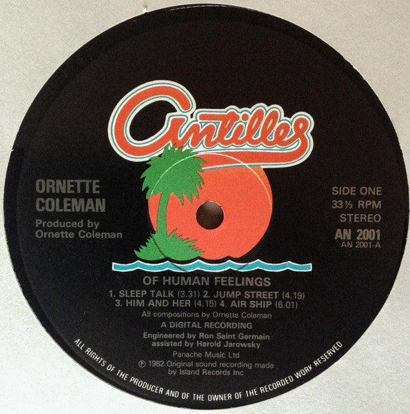Ornette Coleman : Of Human Feelings (LP, Album)