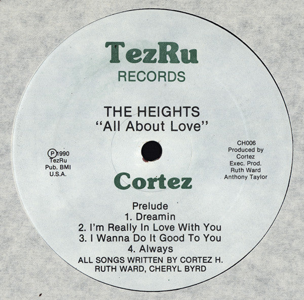 Cortez Harris : All About Love (LP)