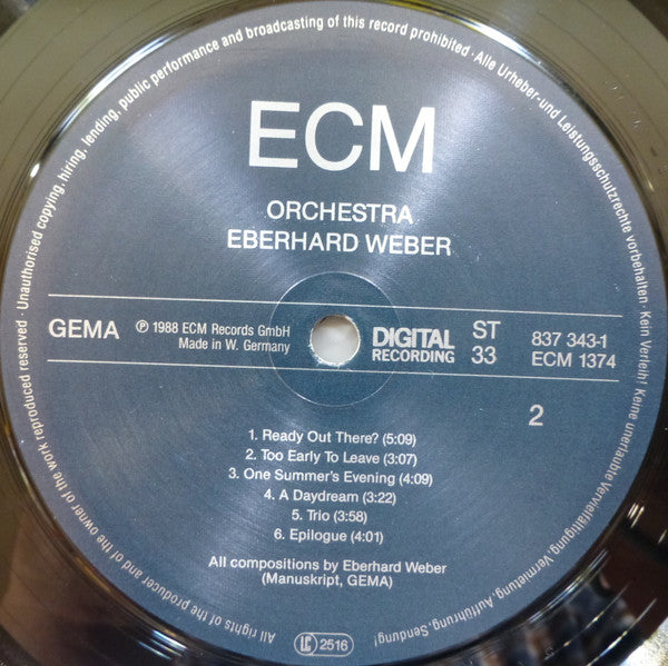 Eberhard Weber : Orchestra (LP, Album)
