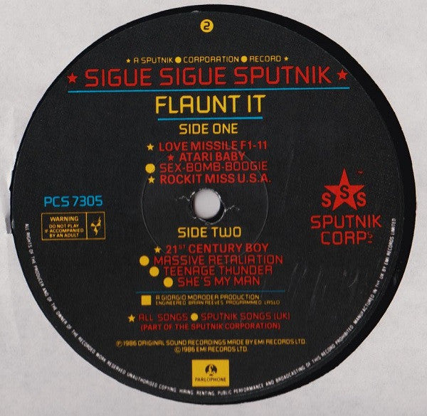 Sigue Sigue Sputnik : Flaunt It  (LP, Album, DMM)