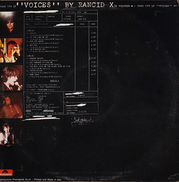 Rancid X : Voices (LP, Album)