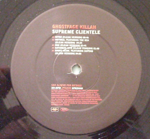 Ghostface Killah : Supreme Clientele (2xLP, Album, Promo, Cle)