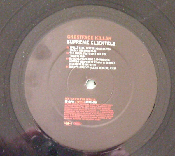 Ghostface Killah : Supreme Clientele (2xLP, Album, Promo, Cle)
