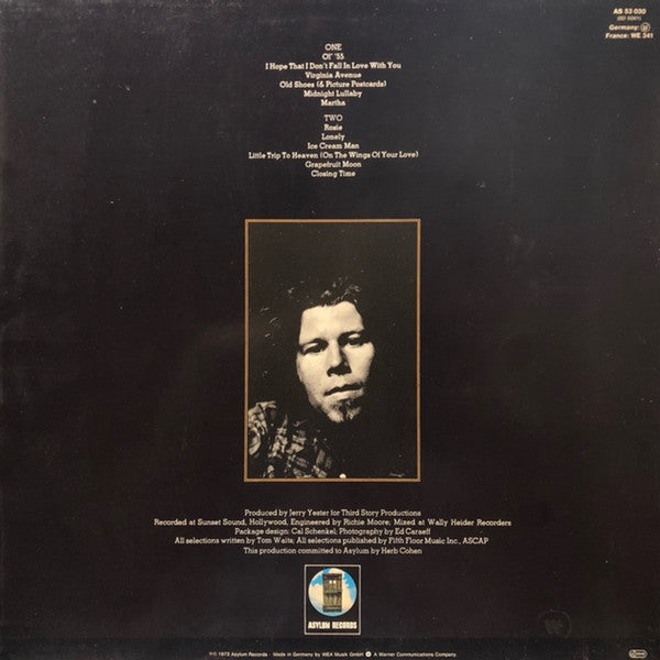 Tom Waits : Closing Time (LP, Album, RE)