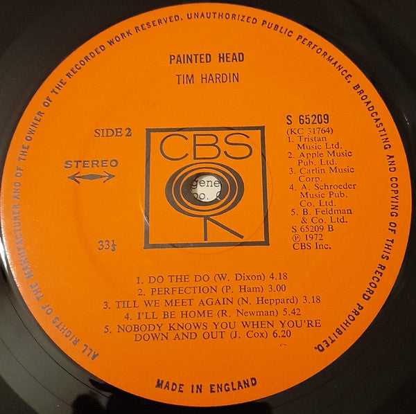 Tim Hardin : Painted Head (LP, Album)