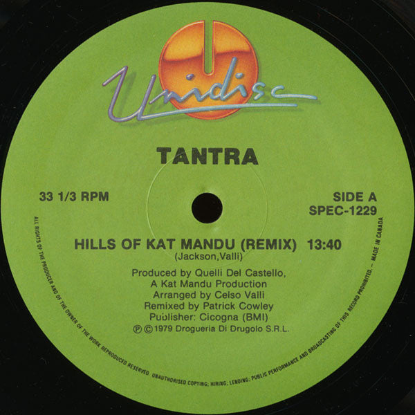 Tantra (2) / Various : Hills Of Kat Mandu (Remix) / Hot Plate #1 / Hot Plate #2 (12", Comp, P/Mixed, RE, Gre)