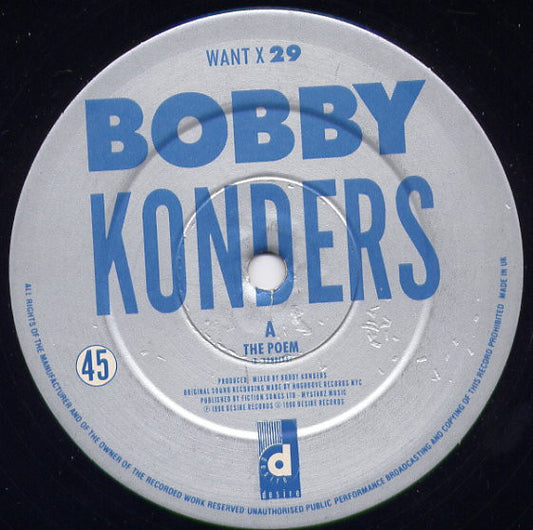 Bobby Konders : The Poem (12")