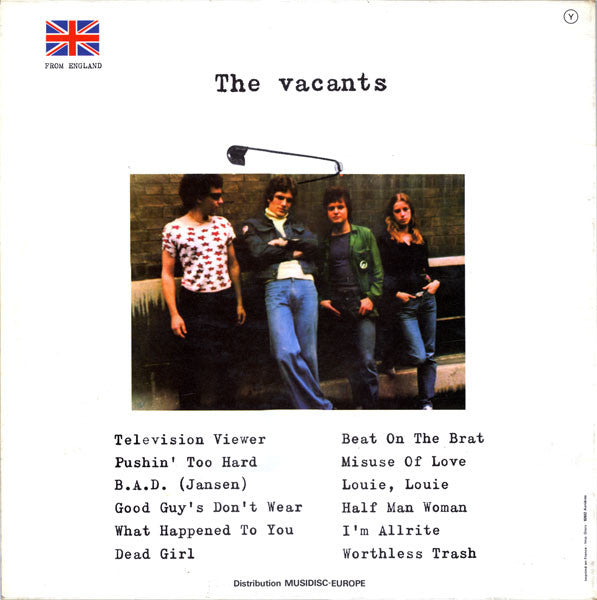 The Vacants : Punk.Rock (LP, Album, Gat)