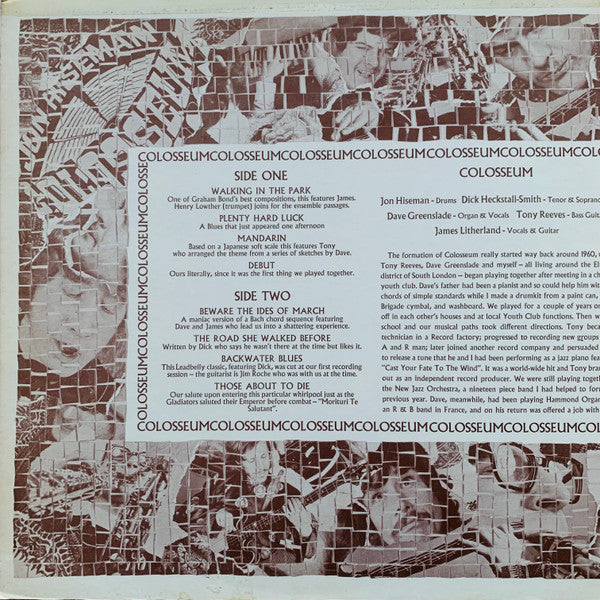 Colosseum : Those Who Are About To Die Salute You (LP, Album, B3 )