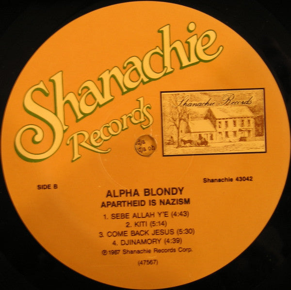 Alpha Blondy : Apartheid Is Nazism (LP, Album, RE)