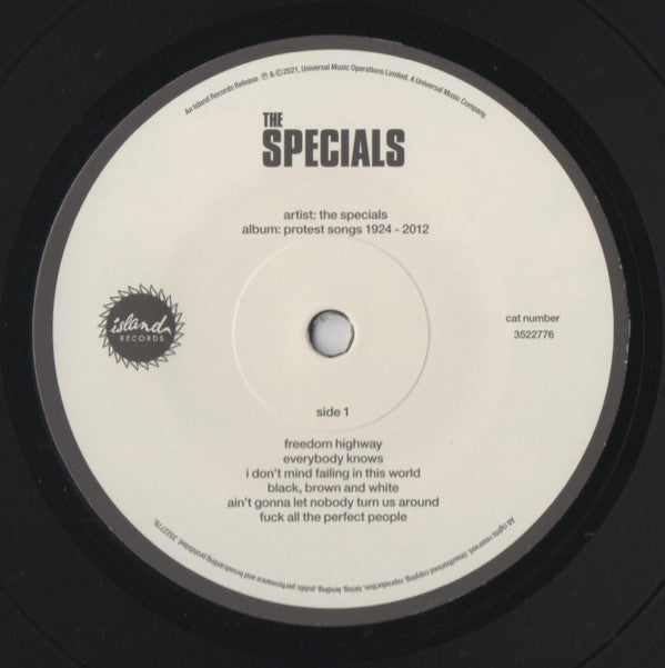 The Specials : Protest Songs 1924-2012 (LP, Album, Ltd)