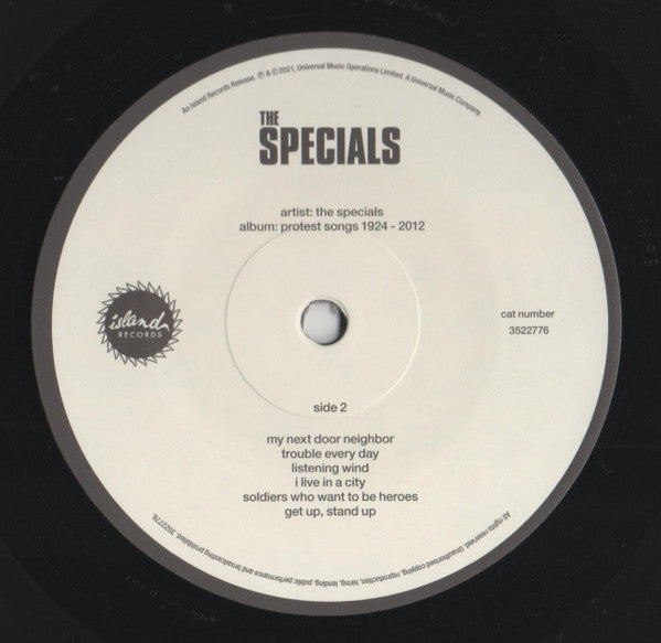 The Specials : Protest Songs 1924-2012 (LP, Album, Ltd)