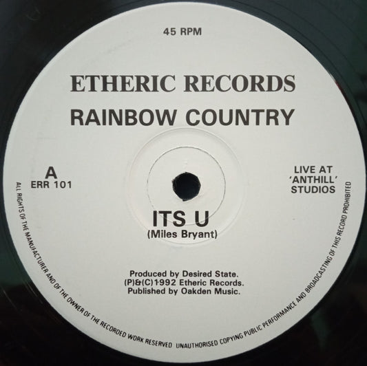 Rainbow Country : Its U / Live Together (12")