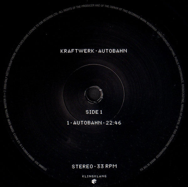 Kraftwerk : Autobahn (LP, Album, RE, RM, 180)