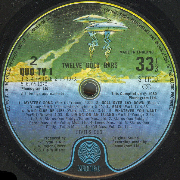 Status Quo : 12 Gold Bars (LP, Comp, Spa)