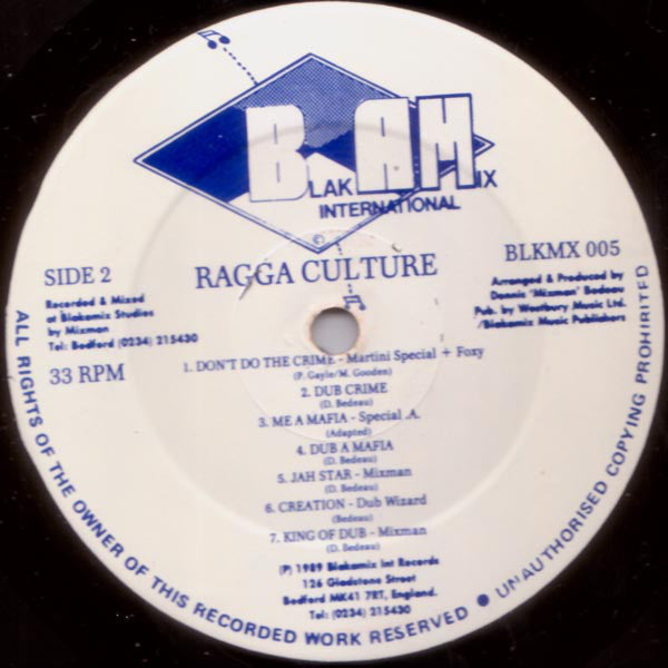 Various : Ragga Culture (LP)
