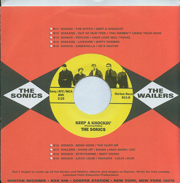 The Sonics : The Witch / Keep A Knockin'  (7", Single, RE)