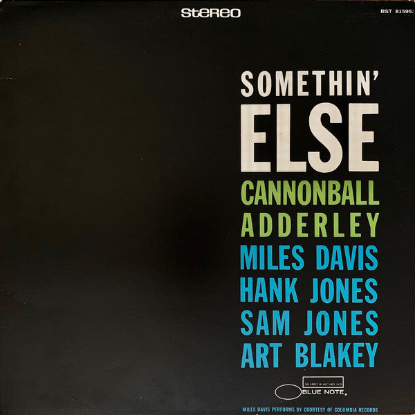 Cannonball Adderley : Somethin' Else (LP, Album, RE, RM, DMM)