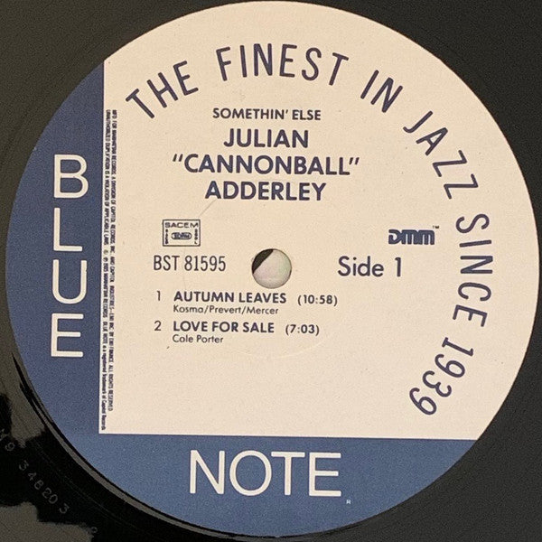 Cannonball Adderley : Somethin' Else (LP, Album, RE, RM, DMM)