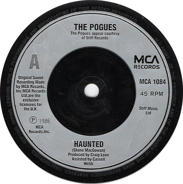 The Pogues : Haunted (7", Single, Sil)