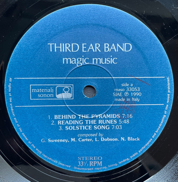 Third Ear Band : Magic Music (LP, Album)