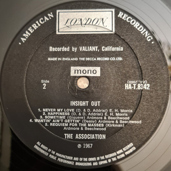 The Association (2) : Insight Out (LP, Mono)