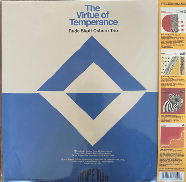 Rude Skøtt Osborn Trio : The Virtue of Temperance (LP, Ltd, Bla)