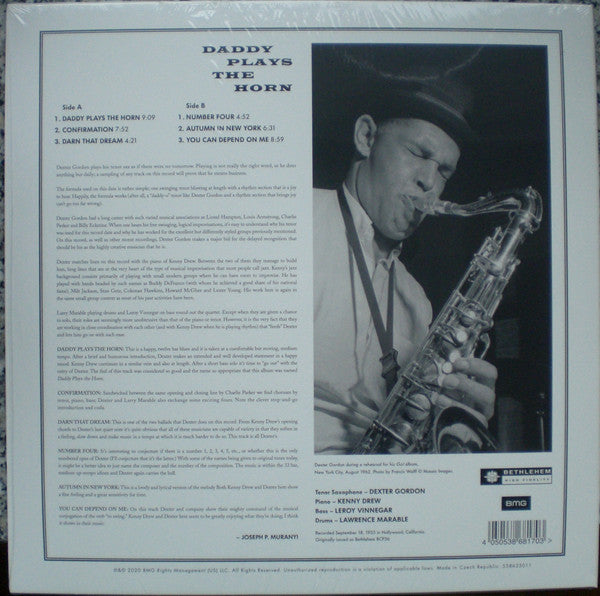 Dexter Gordon : Daddy Plays The Horn (LP, RE, 180)