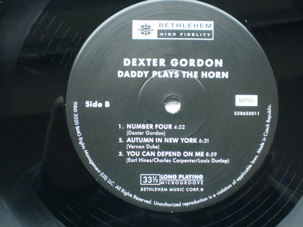 Dexter Gordon : Daddy Plays The Horn (LP, RE, 180)