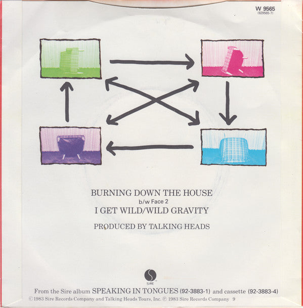 Talking Heads : Burning Down The House (7", Single)