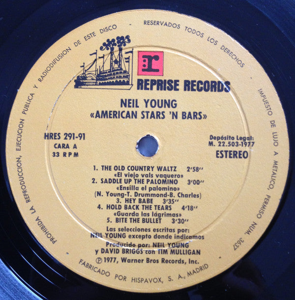 Neil Young : American Stars 'N Bars (LP, Album)
