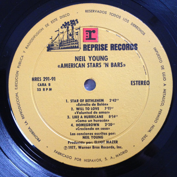 Neil Young : American Stars 'N Bars (LP, Album)