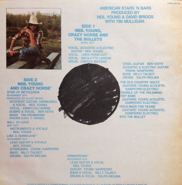 Neil Young : American Stars 'N Bars (LP, Album)