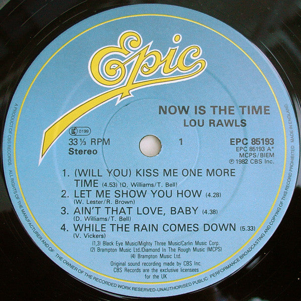 Lou Rawls : Now Is The Time (LP, Album)
