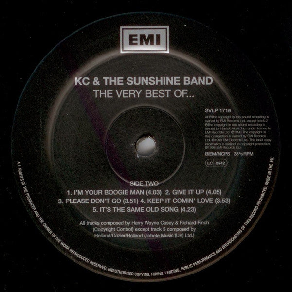 KC & The Sunshine Band : The Very Best Of (2xLP, Comp)