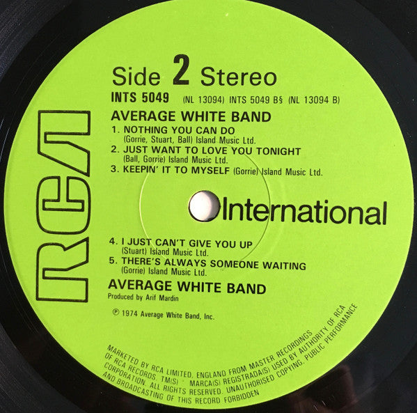 Average White Band : AWB (LP, Album, RE)