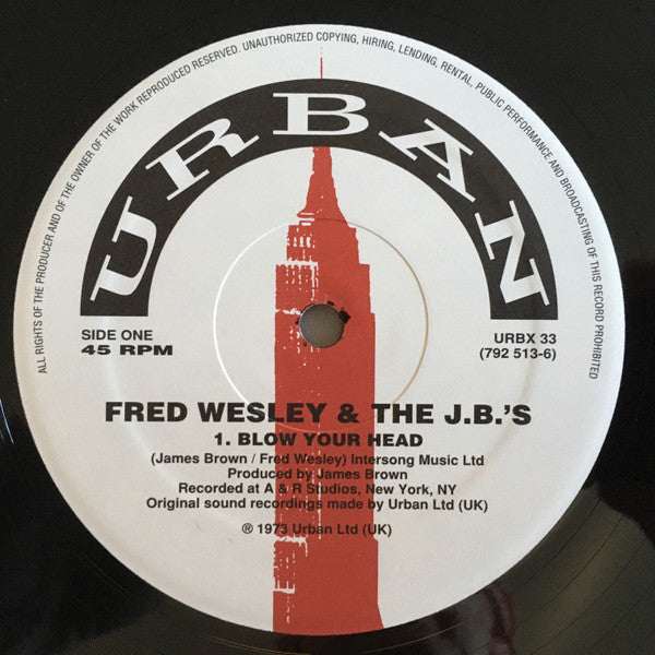 Fred Wesley & The JB's : Blow Your Head (12")
