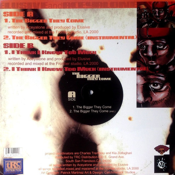 Elusive And Aceyalone : The Bigger They Come (12")