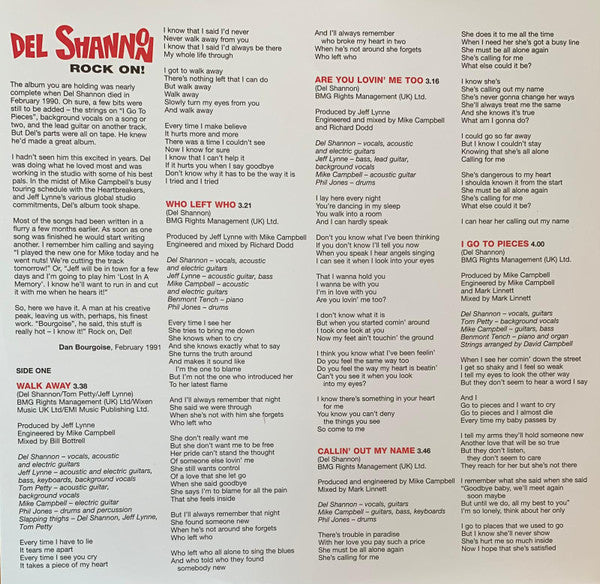 Del Shannon : Rock On! (LP, Album, RSD, Ltd, RE, Red)