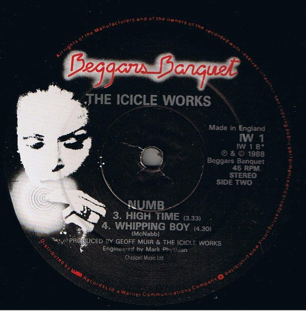 The Icicle Works : Numb (12")