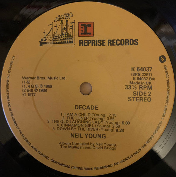 Neil Young : Decade (3xLP, Comp, Dou)