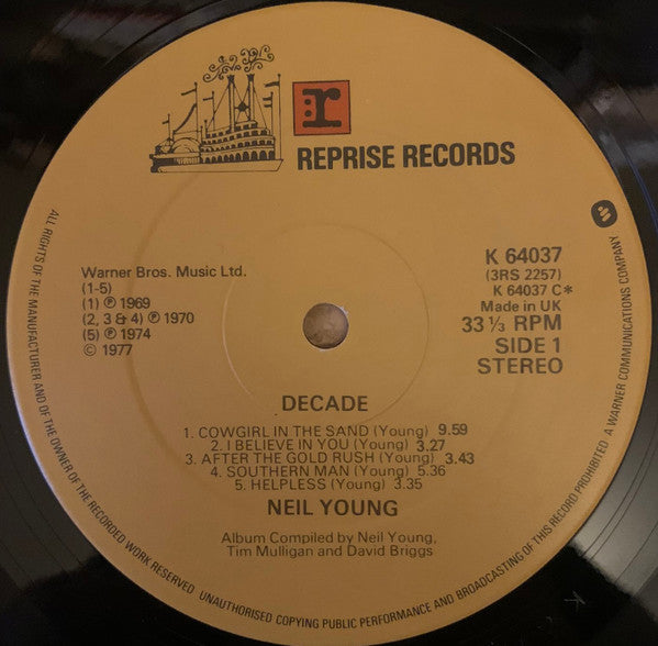 Neil Young : Decade (3xLP, Comp, Dou)