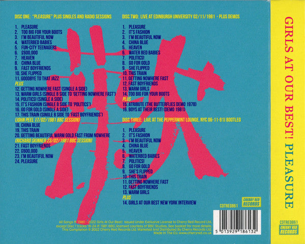 Girls At Our Best!* : Pleasure (Deluxe Edition) (3xCD, Album, Comp, Dlx, RE)