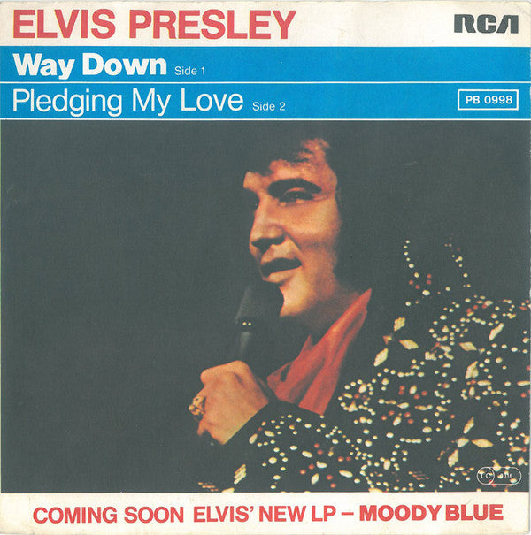 Elvis Presley : Way Down (7", Single)