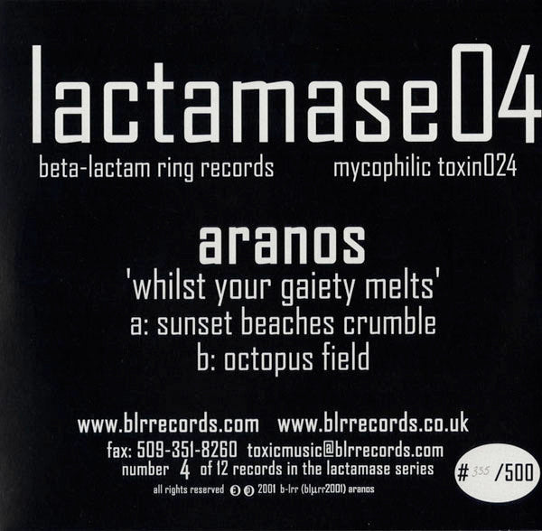 Aranos : Whilst Your Gaiety Melts (10", Ltd)