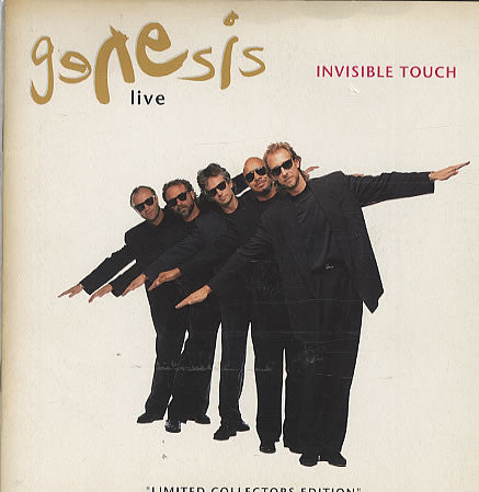 Genesis : Invisible Touch (Live) (7", Single, Ltd, Num, boo)