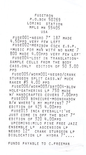 Bone Cure* : Moonshadow (7")